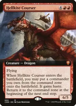 Hellkite Courser - Foil Extended Art Commander Legends NM MTG - Image 1