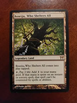 MTG Boseiju Who Shelters All Champions of Kamigawa Lightly Played LP B - Image 1