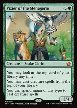 Vizier of the Menagerie FDN LP MTG - Image 1