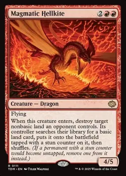 Magmatic Hellkite - Foil TDM NM MTG - Image 1