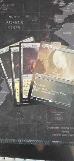 MtG Caves of Koilos x4 1 foil, 1 borderless - Image 1