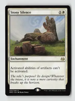 Stony Silence*Non-Foil* Modern Masters 2017 25 LP - Image 1