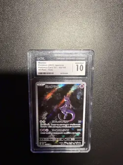 CGC 10 Gem Mint Mewtwo 183/165 Holo AR 151 sv2a Pokemon Card Japanese - Image 1