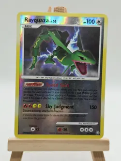 RAYQUAZA LV. 56 Reverse Holo Foil POKEMON 2008 Trading Card 14/146 - Image 1