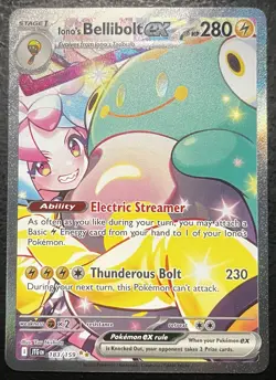 Iono's Bellibolt EX Sir 183/159 SV09 Holo Pokemon TCG Card Journey Together - Image 1
