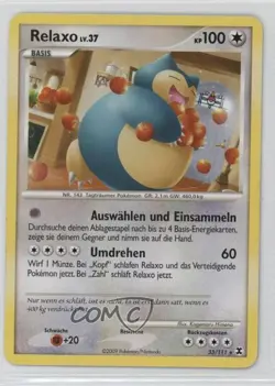 Snorlax German Pokemon Platinum Rising Rivals #33 2009 - Image 1