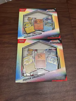 Pokemon Cards Sealed Lot Of 2 - Prismatic Evolutions Poster Collection - Image 1