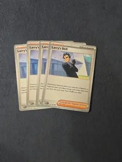 4x Larry's Skill 115/131 x4 - NM Prismatic Evolutions Pokemon Playset - Image 1