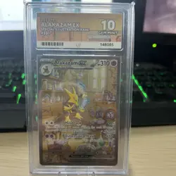 Pokemon TCG English 151 Alakazam EX 201/165 - Graded Ace 10 - Image 1
