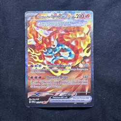 Pokemon TCG Hearthflame Mask Ogerpon EX Twilight Masquerade 212/167 - Image 1