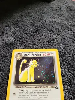 💎​2000 Pokemon WOTC Black Star Promo Dark Persian 17 Holo - PSA DOUBLE SWIRL💎 - Image 2