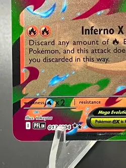 Mega Charizard X ex 013/094 - Mega Evolutions - Pokemon TCG - Double Rare Mint+ - Image 3