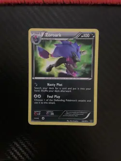 Zoroark Secret Rare Shiny Holo 102/99 BW Next Destinies Pokemon TCG MP - Image 1