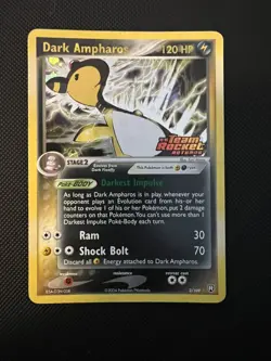 Pokemon TCG ex Team Rocket Returns Dark Ampharos Reverse Holo 2/109 - Image 1