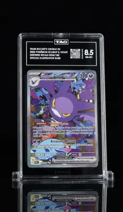 Pokemon TCG Team Rockets Crobat EX Destined Rivals TAG 8.5 - Image 1