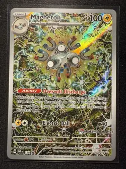 Pokemon TCG Magneton SVP 159 Promo Surging Sparks Pokemon Center Stamped - Image 1