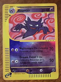 Haunter 080/165 Expedition Base Set Reverse Holo Vintage 2002 Pokemon MP - Image 1