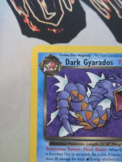 Dark Gyarados #25/82 - Pokemon Team Rocket Set - Unlimited Non Holo Rare - Image 3