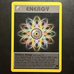 Pokemon Vintage Non-Holo Rare Rainbow Energy 80/82 Team Rocket Wotc 2000 - Image 1