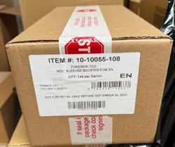Pokemon TCG ME01 Mega Evolution 144 PACK SLEEVED CASE Sealed IN HAND - Image 1