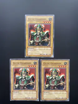 Yugioh Celtic Guardian SYE-008 Unlimited Edition Common LP/MP X3 - Image 1