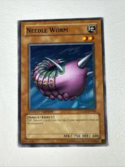 Needle Worm GLD1-EN006 Gold Series 2008 Limited Edition LP Yugioh! - Image 1
