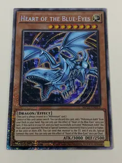 Yugioh Heart of the Blue-Eyes x 3 - 1st Edition Starlight Rare NM - Free Holo - Image 2