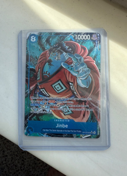 One Piece Jinbe Alt Art OP14-049 THE AZURE SEA'S SEVEN English NM - Image 1