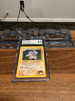 CGC 8.5 Brock's Rhydon 2000 Gym Heroes 2/132 Holo Pokemon Card - Image 1