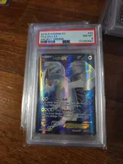 2015 POKEMON XY ANCIENT ORIGINS 94/98 LUGIA EX- PSA 8 - Image 1
