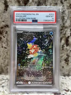 Pokemon TCG Magikarp Scarlet & Violet Paldea Evolved Card 203/193 PSA Gem MT 10 - Image 1