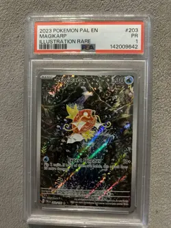 Pokemon TCG Magikarp Scarlet & Violet Paldea Evolved Card 203/193 PSA 1 - Image 1