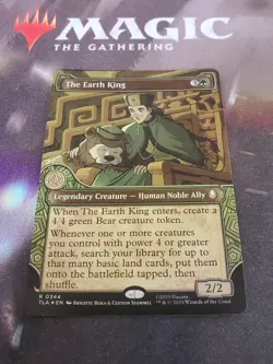 Mtg. The Earth King. Foil Showcase. Avatar: The Last Airbender. Nm - Image 1