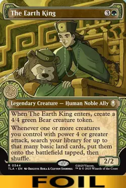 1x - The Earth King - FOIL SHOWCASE #344 - Avatar: The Last Airbender - NM MTG - Image 1