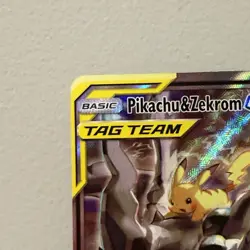 Pokemon TCG Pikachu & Zekrom GX SM168 Black Star Promo Full Alt Art LP/NM - Image 2
