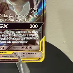 Pokemon TCG Pikachu & Zekrom GX SM168 Black Star Promo Full Alt Art LP/NM - Image 4