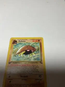 Pokemon TCG Vintage Kabuto #50 1st Edition Fossil 1999 50/62 - Image 4