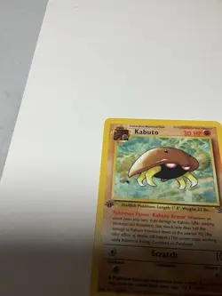 Pokemon TCG Vintage Kabuto #50 1st Edition Fossil 1999 50/62 - Image 5