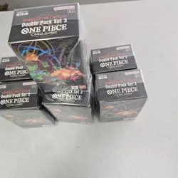 One Piece TCG Wings Of The Captain Factory Sealed Double Pack Set 3 LOT OF 7 - Image 3