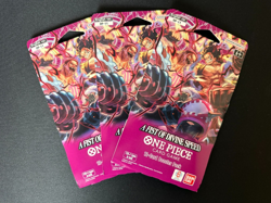 One Piece Bundle - A Fist of Divine Speed - (3) New Sleeved Booster Packs OP-11 - Image 1