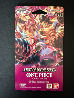 One Piece Bundle - A Fist of Divine Speed - (3) New Sleeved Booster Packs OP-11 - Image 2