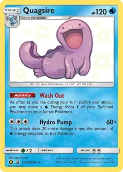 Quagsire - SV10/SV94 - Shiny Vault Holo Rare - Hidden Fates - Pokemon Card - NM - Image 1
