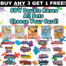 Pokemon S&V - Double Rare EXs - All Sets - Choose Your Card - Image 1
