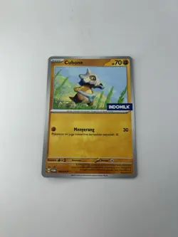 NM - Pokemon 2024 Scarlet & Violet Indomilk Cubone Indonesia Promo Card 198/SV-P - Image 1