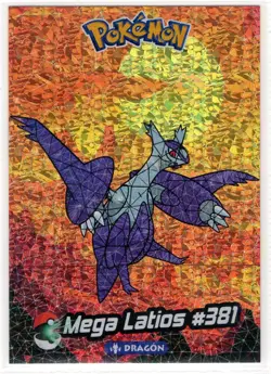 CRYSTAL CARD COLLECTION * MEGA LATIOS #381 - GENGAR BACK- RARE CARD* POKEMON* - Image 1