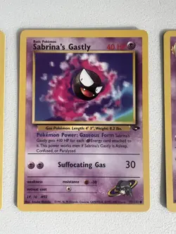 Pokemon Gengar Gym Challenge Sabrina's 29/132 Regular Non-Holo Card plus extra - Image 5