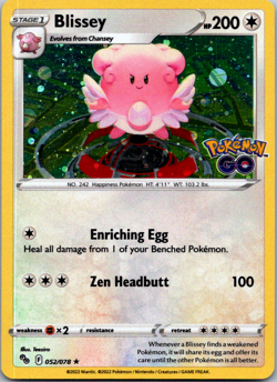 Blissey Cosmos Holo Holofoil 052/078 Promo Miscellaneous Cards & Products LP-NM - Image 1
