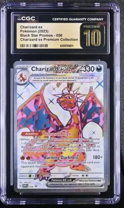 Charizard ex 056 Sv: Scarlet & Violet Promo Cards Holo - PRISTINE 10! VERY RARE! - Image 1