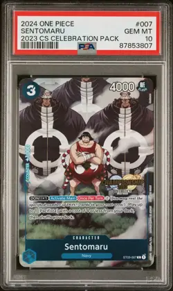 PSA10 Sentomaru Championship 2023 English Promo One Piece Card - Image 1