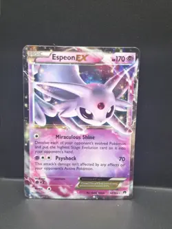 Pokemon Espeon EX Holo Ultra Rare TCG Card 52/122 XY Breakpoint - Image 1